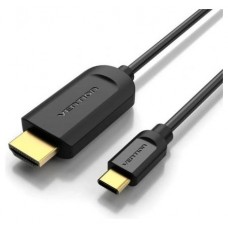 CONVERSOR 1.4 USB-C/M A HDMI/M 4K 1 M NEGRO VENTION (Espera 4 dias)