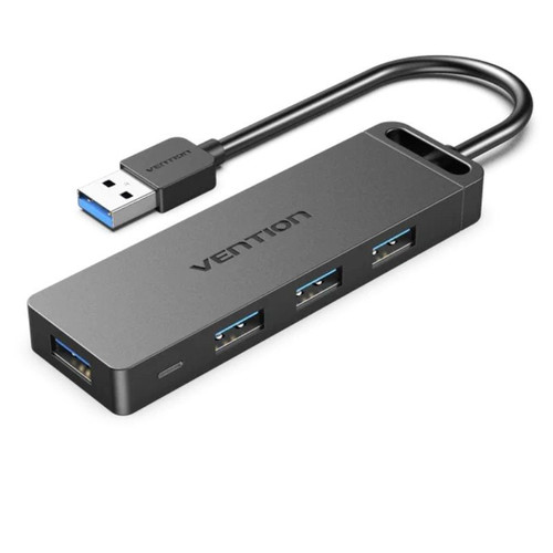HUB 4 PUERTOS USB 3.0 4xUSB MICRO USB PD GRIS VENTION (Espera 4 dias)-SX2 HUB 4 PUERTOS USB 3.0 4xUSB MICRO USB PD GRIS VENTION (Espera 4 dias)