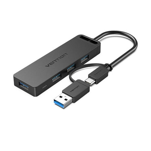 HUB 4 PUERTOS USB 4xUSB 1xUSB-C PD GRIS VENTION (Espera 4 dias)-SX3 HUB 4 PUERTOS USB 4xUSB 1xUSB-C PD GRIS VENTION (Espera 4 dias)