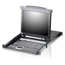 ATEN CONSOLA CL5708M (SPANISH KEYBOARD / 2X-K06 SG) 8-PORT SINGLE RAIL 17" LCD KVM SWITCH WITH USB PERIPHERAL SUPPORT, BROADCAST MODE, DAISY CHAIN AND EXTERNAL CONSOLE (USB - PS/2 VGA) (Espera 4 dias)