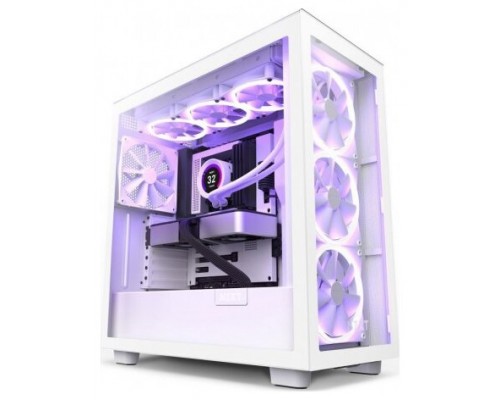 CAJA ATX SEMITORRE NZXT H7 ELITE RGB BLANCA CRISTAL