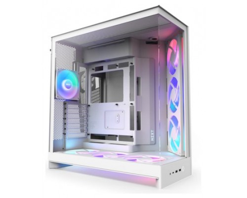 CAJA NZXT H9 FLOW (2025) DUAL-CHAMBER MID-TOWER CASE - ALL WHITE (Espera 4 dias)
