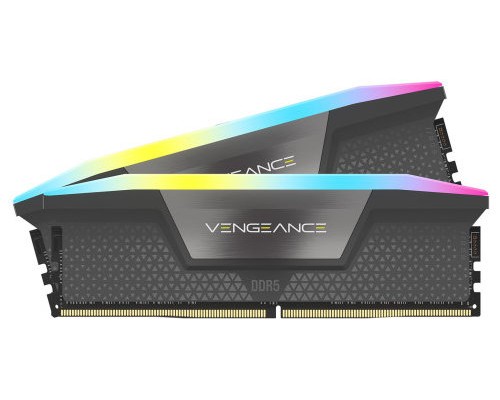 MEMORIA CORSAIR DDR5 32GB 2X16GB PC5600 VENGEANCE RGB CMH32GX5M2B5600Z40 (Espera 4 dias)