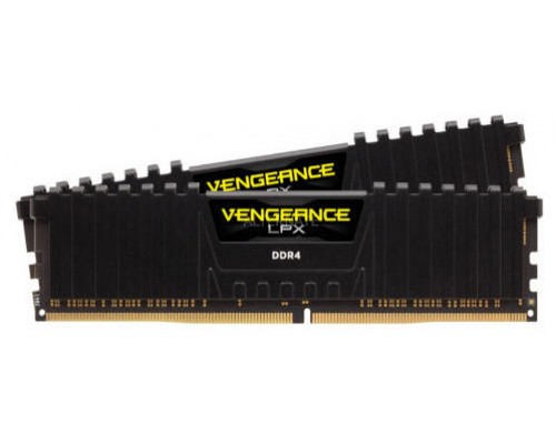 DDR4 32 GB(2X16KIT) 3200 VENGEANCE LPX BLACK CORSAIR (Espera 4 dias)