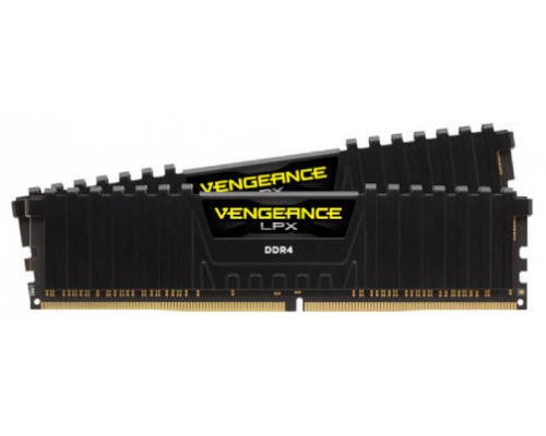 DDR4 64 GB(2X32KIT) 3200 VENGEANCE LPX BLACK CORSAIR (Espera 4 dias)