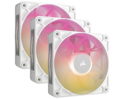 VENTILADOR AUXILIAR RX120 ICUE LINK MAX RGB 120MM WHITE TRIPLE PACK CORSAIR (Espera 4 dias)