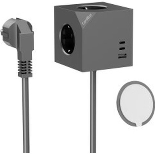 Coolbox CUBIK 3 Enchufes Cubo Magnético Carga USB-SX6 Coolbox CUBIK 3 Enchufes Cubo Magnético Carga USB
