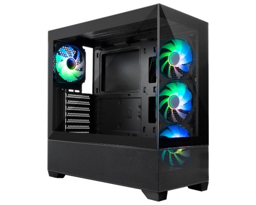 COOLBOX CHASIS ATX GA250 CRISTAL 4XVENT.ARGB