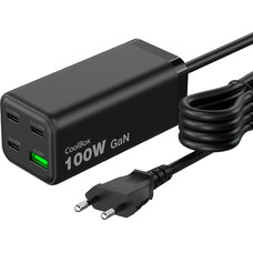 COOLBOX Estación Carga USB 100W Gan C+C+C+A S.Mesa-SX15 COOLBOX Estación Carga USB 100W Gan C+C+C+A S.Mesa