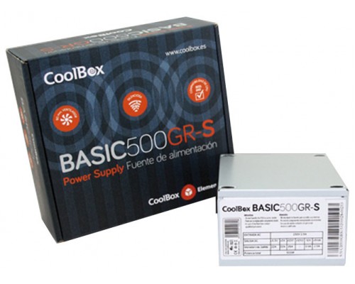 FUENTE ALIMENTACION 500W COOLBOX 500GR-S 3SATA 8CM SFX (Espera 4 dias)