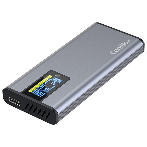 COOLBOX CAJA SSD M.2 NVME/SATA LCD COOLBOX MINICHASE PS32-SX4 COOLBOX CAJA SSD M.2 NVME/SATA LCD COOLBOX MINICHASE PS32