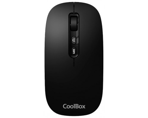 Coolbox Ratón W02-IA Inalámbrico RF+BT Negro