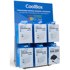 COOLBOX PACK 12 CARGADORES GAN2 + EXPOSITOR-SX24 COOLBOX PACK 12 CARGADORES GAN2 + EXPOSITOR