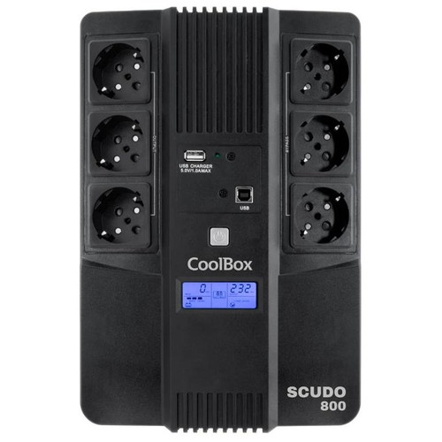 SAI COOLBOX SCUDO 3 800VA CON LCD 480W 6xSCHUKO COLOR-SX20 SAI COOLBOX SCUDO 3 800VA CON LCD 480W 6xSCHUKO COLOR