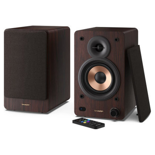 Sharp BOOKSHELF SPEAKERS De 2 vías Marrón Inalámbrico y alámbrico 60 W (Espera 4 dias)-SX16 Sharp BOOKSHELF SPEAKERS De 2 vías Marrón Inalámbrico y alámbrico 60 W (Espera 4 dias)