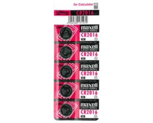 PILA MAXELL CR2016 3V LITHIUM BATTERY 5 UNI. (Espera 4 dias)