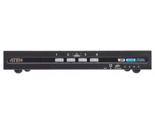 ATEN Switch KVM de seguridad avanzada DisplayPort USB de 4 puertos con CAC (compatible con PSD PP v4.0) (Espera 4 dias)