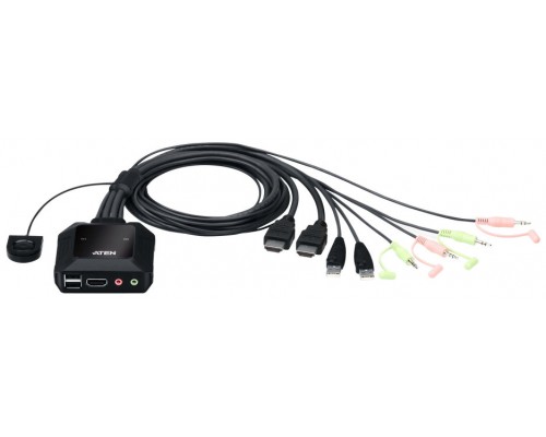 Aten CS22H interruptor KVM Negro (Espera 4 dias)