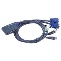 Aten - 4-Port USB VGA/Audio Cable KVM Switch (1.8m) C