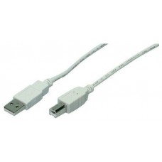 CABLE USB(A) 2.0 A USB(B) 2.0 LOGILINK 1.8M GRIS