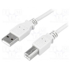 CABLE USB(A) 2.0 A USB(B) 2.0 LOGILINK 3M GRIS