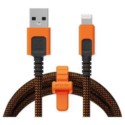 CABLE XTREME USB-A A LIGHTNING 1.5M NEGRO/NARANJA XTORM (Espera 4 dias)-SX4 CABLE XTREME USB-A A LIGHTNING 1.5M NEGRO/NARANJA XTORM (Espera 4 dias)