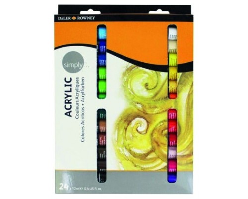 SET PINTURA ACRÍLICA 24X 12ML SIMPLY DALER ROWNEY D126500024 (Espera 4 dias)-SX4 SET PINTURA ACRÍLICA 24X 12ML SIMPLY DALER ROWNEY D126500024 (Espera 4 dias)