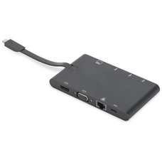CONVERSOR HUB DIGITUS USB C 9 PUERTOS 2X VIDEO 2x USB-C 2x USB3.0 RJ45 2X SD/MMC-SX24 CONVERSOR HUB DIGITUS USB C 9 PUERTOS 2X VIDEO 2x USB-C 2x USB3.0 RJ45 2X SD/MMC