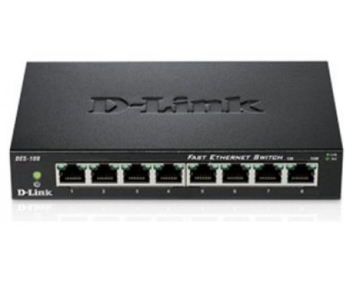 D-Link DES-108 Switch 8x10/100Mbps Metal