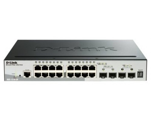 D-Link DGS-1510-20/E Switch L2 16xGb 2xSFP+ 2x10Gb