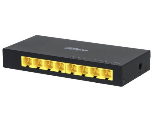 (DH-PFS3008-8GT) DAHUA SWITCH 8 PUERTOS NO GESTIONABLE (Espera 4 dias)
