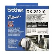 CINTA BROTHER DE PAPEL CONTINUO BLANCO, 29MM X 30,48M