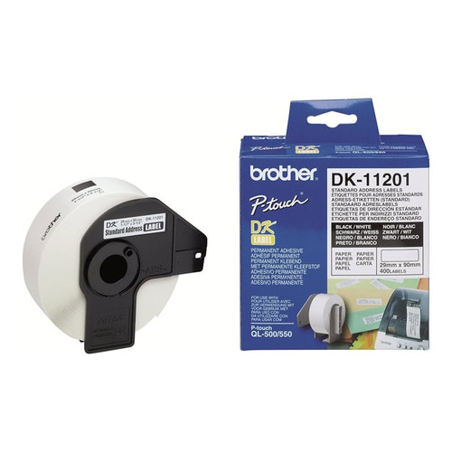 Brother Etiquetas DK11201 Direcci&oacute;n 29x90mm 400 ud