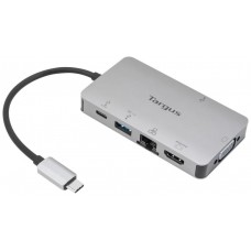 DOCKING STATION TARGUS TIPO C A HDMI X1 VGA X1 USB-A X1 USB-C X1 PLATA
