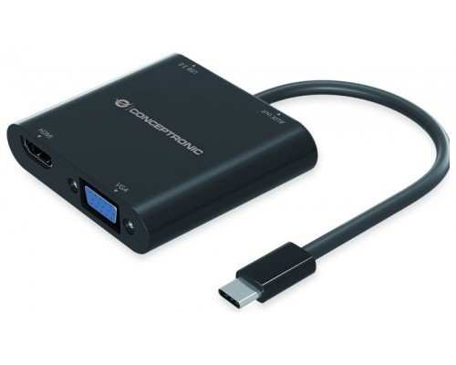 ADAPTADOR USB-C 4EN1 CONCEPTRONIC DONN09 HDMI  VGA