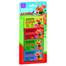 BLISTER 4 UNIDADES PLASTILINA ALPINO DE 50 GRS ALPINO DP000934 (Espera 4 dias)