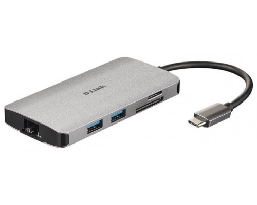 Dlink - Docking Station - Entrada USB-C - Metal Nano -