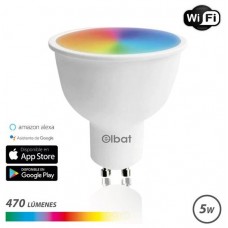 Bombilla LED Smart WiFi GU10 5W 470LM RGB ELBAT (Espera 2 dias)