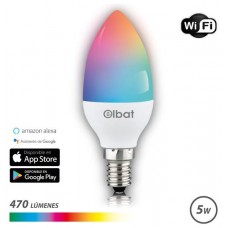 Bombilla LED Smart WiFi Vela C37 E14 5W 470LM RGB (Espera 2 dias)