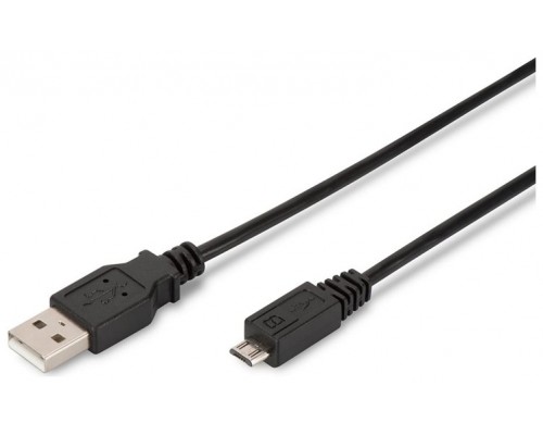 Ewent EW-UAB-010-MC cable USB 1 m USB 2.0 Micro-USB A USB A Negro (Espera 4 dias)