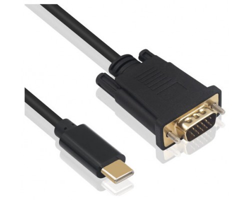 Ewent Cable Conversión USB-C / VGA, 1,8m