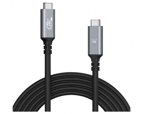 Ewent EC1070 cable USB 1 m USB4 Gen 3x2 USB C Negro (Espera 4 dias)