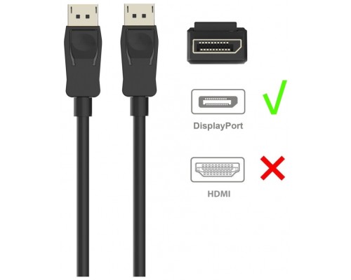 CABLE DISPLAYPORT EWENT EC1411 DP/M-DP/M V1.2 2M NEGRO (Espera 4 dias)