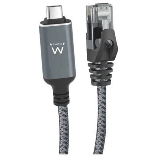 EWENT Cable USB-C 3.1 A RJ45 CAT6 FTP, 1Gbps, 1,5m