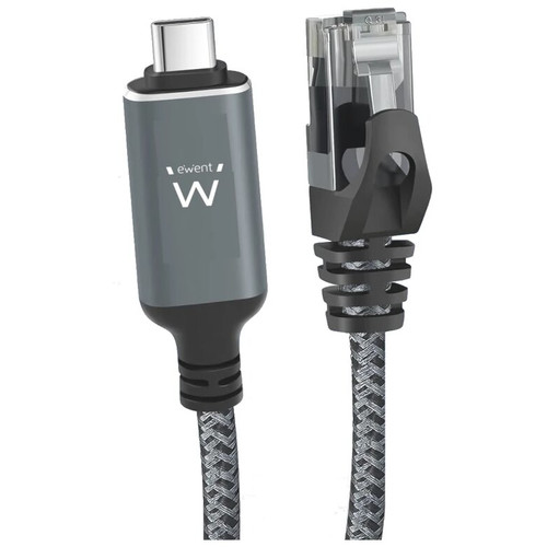 EWENT Cable USB-C 3.1 A RJ45 CAT6 FTP, 1Gbps, 2m-SX11 EWENT Cable USB-C 3.1 A RJ45 CAT6 FTP, 1Gbps, 2m