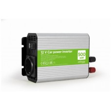 INVERSOR DE CORRIENTE GEMBIRD PARA COCHE DE 12V 500W-SX14 INVERSOR DE CORRIENTE GEMBIRD PARA COCHE DE 12V 500W