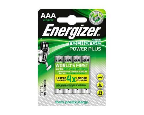 PILA RECARGABLE ENERGIZER POWER PLUS HR03 700MaH AAA