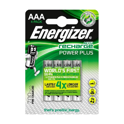 PILA RECARGABLE ENERGIZER POWER PLUS HR03 700MaH AAA-SX1 PILA RECARGABLE ENERGIZER POWER PLUS HR03 700MaH AAA