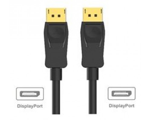 Ewent Cable Displayport 4k @ 60hZ, A/A AWG28, 3mt