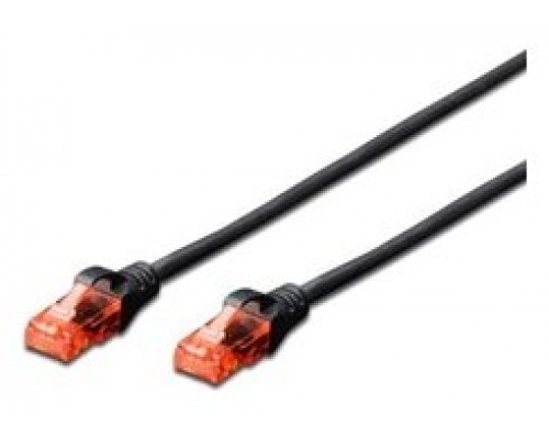 CABLE DE RED CAT 6 U/UTP DE 2,0 METROS COLOR NEGRO